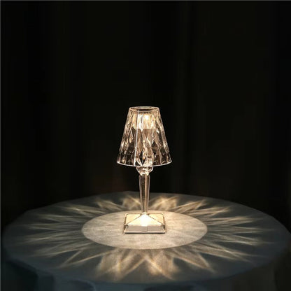 Crystal Diamond LED Table Lamp – Luxury Decorative Night Light